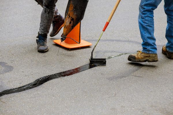 Parking Lot Crack Sealing in Modesto